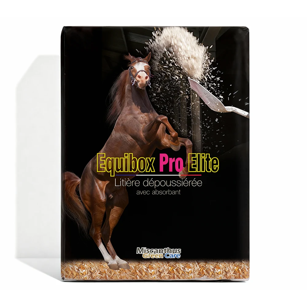 Litière en Granulés de Roseau pour Chevaux – Equibox Pro Elite® (Sac de 125L)