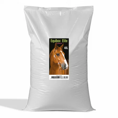 Litière en Granulés de Roseau pour Chevaux - Equibox Elite® (Sac de 40L)