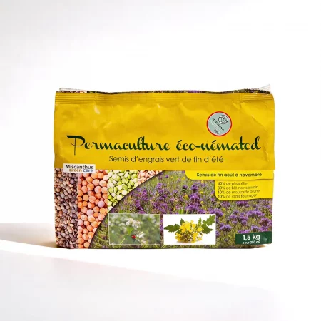 Semis d’Engrais Vert de Fin d’Été - Permaculture Eco-Nematod® (Sac de 1,5kg)